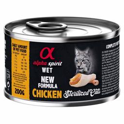 Alpha Spirit Vådfoder Til Kat Sterilized Cats Chicken 200g